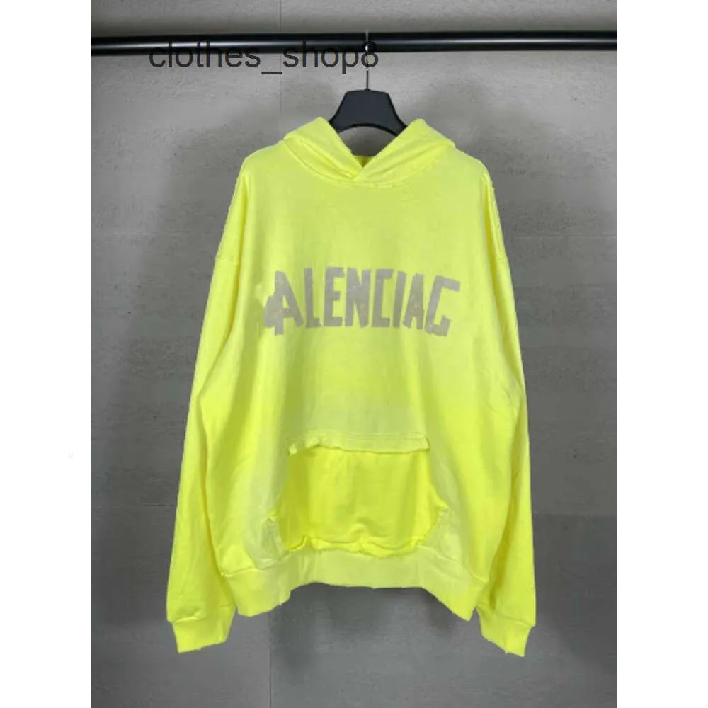 Loose Men Palles de chandail Fashion High Home Balencigs Designer Hoodies Hoodie Cola Version Mens Broidered Paris Classic Cabille Fi K34W