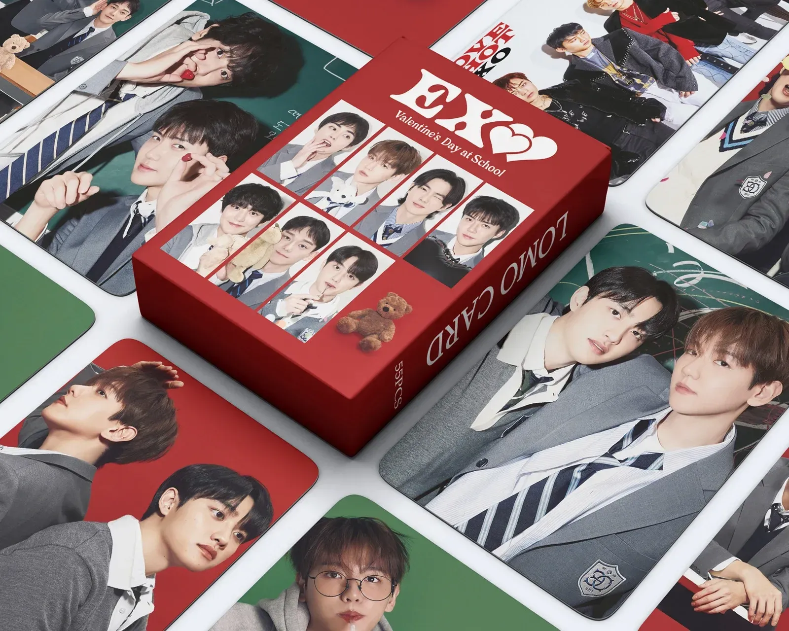 EXO Lomo Photocards Set Kpop Fan Postcards For Valentines Day