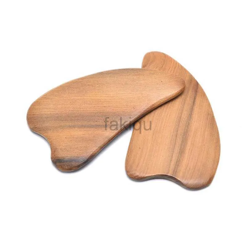 Massage Stones Rocks Natural Wood Gua Sha Stone Face Massagers Scraphers Tools for Face Neck Back Body 240403