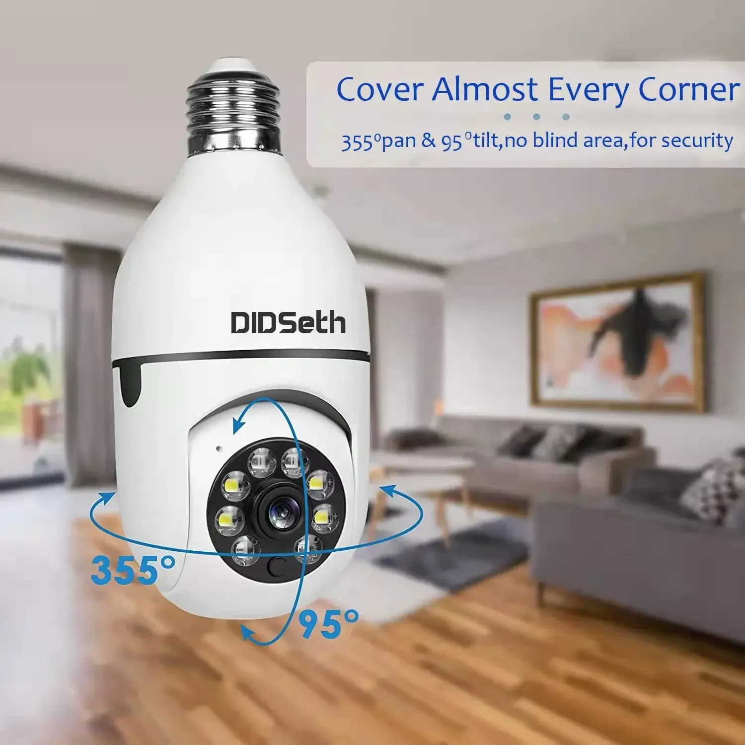 2MP HD Surveillance Camera With E27 Light Socket, Auto Tracking ...