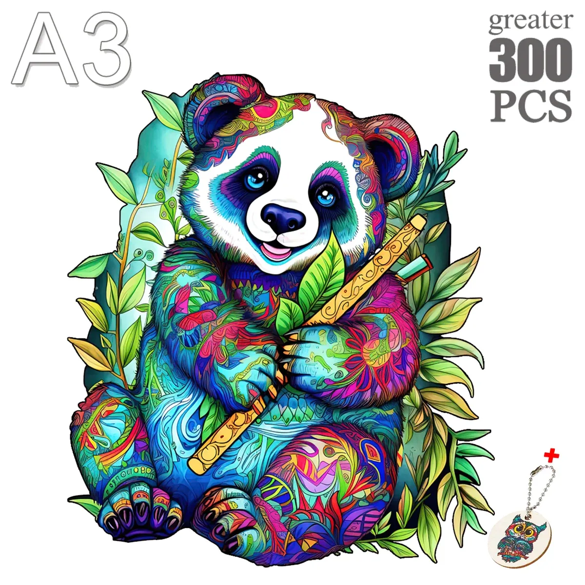 ぱんだ　07、39A、53、59、67、78 2024Cute Panda Wooden Jigsaw Puzzles for Adults and Kids