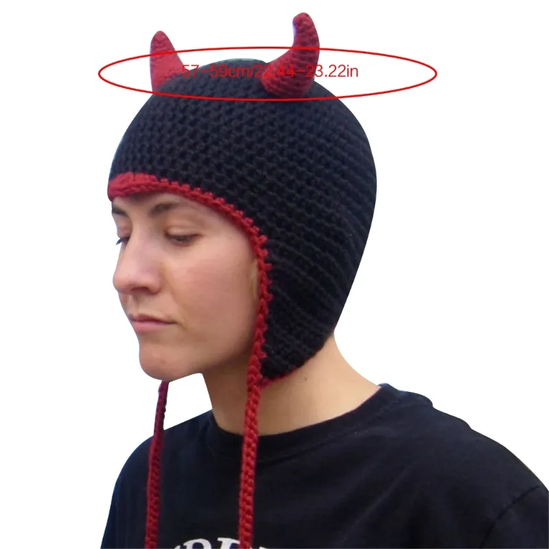 【YOURNUS】Devil Cable Hood Knit f97b43ab-b107-4b4f-850a-