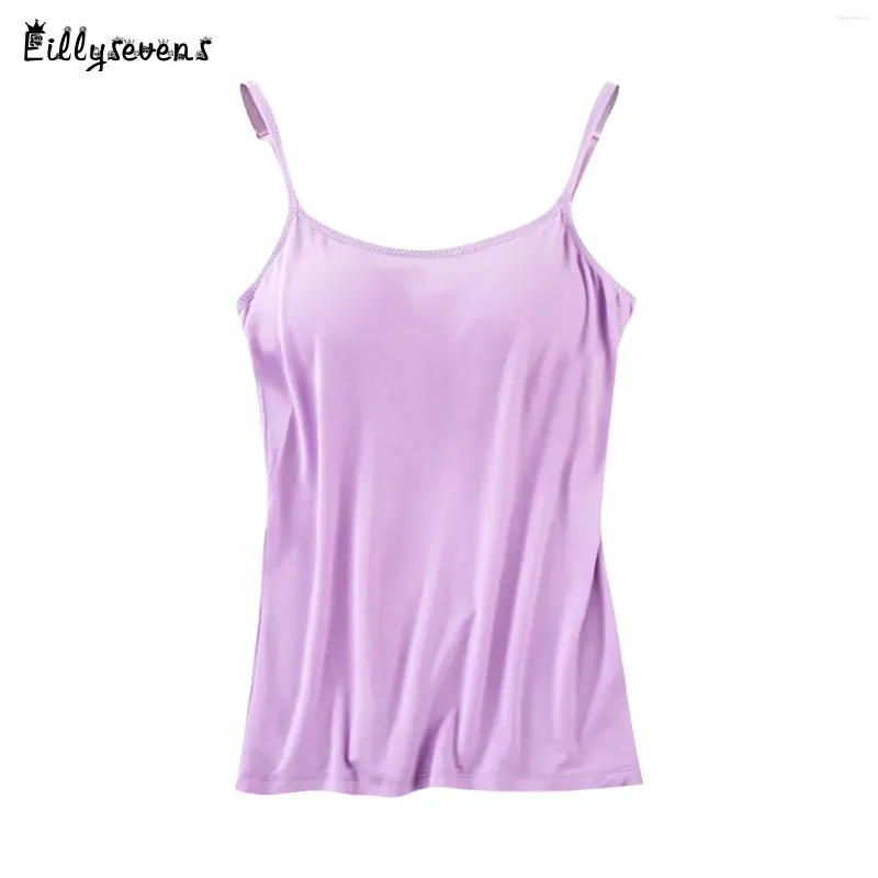 Camisoles Tanks Voor Vrouwen Verstelbare Riem Hemdje Met Ingebouwde Bh Vest Cami Zomer Causaal Effen Los Comfortabel