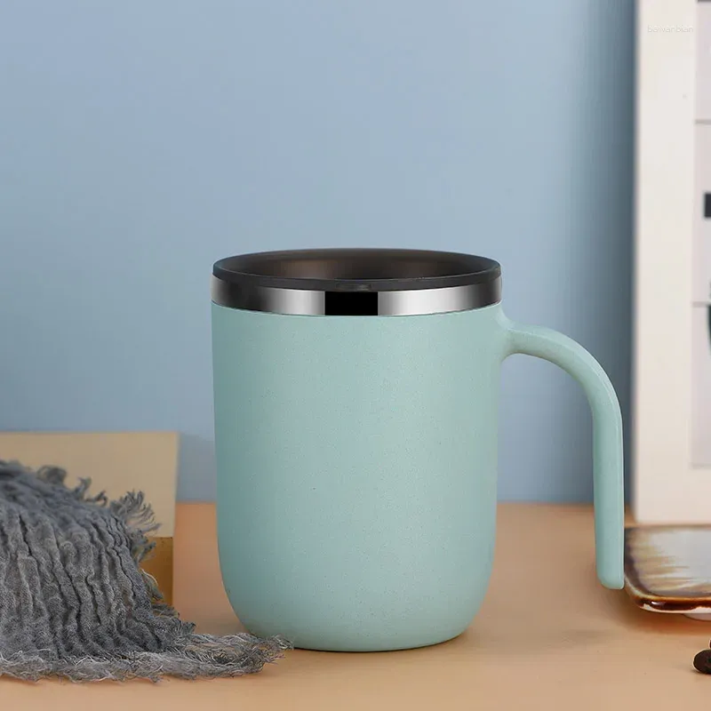 Mugs 304 Stainless Steel Coffee Mug Thermal Vacuum Cup Large Capacity Milk Tea Keep Warm Home Office Water With Handle