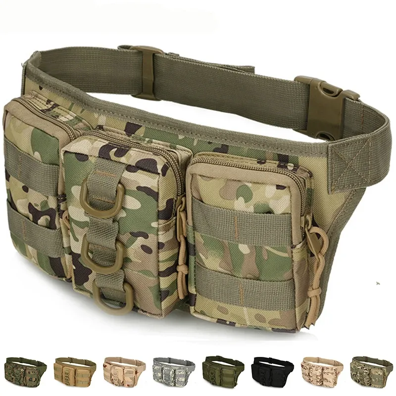 Sacs Tactical Men Pack Pack de randonnée Sac à taille extérieure Military Military Sacs Sports Camping Army Army Fan Tactical Package