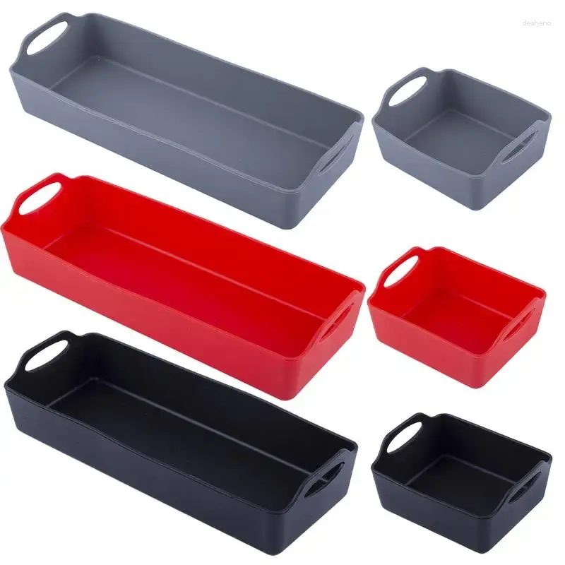 Backwerkzeuge Lebensmittelqualität Silikonschale für Gemüse Hühnchen Oberschenkel Hunde Set von 4 Nicht-Schichtblech Pan Eco Friendly