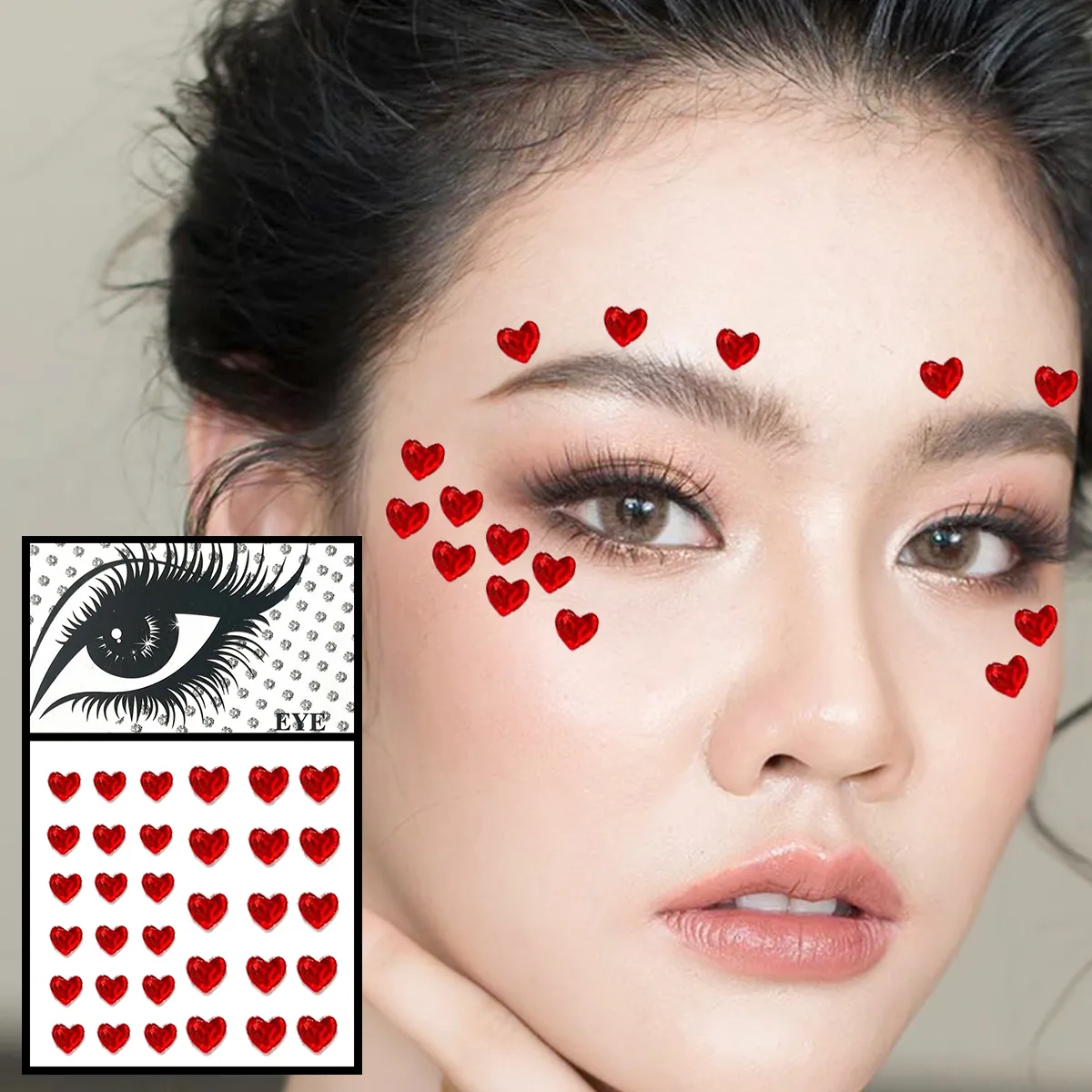 Face jewels red best sale