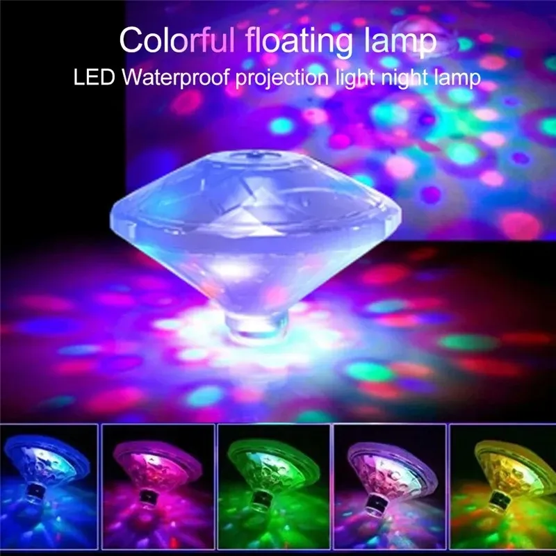 DHgate.com:Waterproof RGB LED Floating Pool Light with Diamond Shape ...