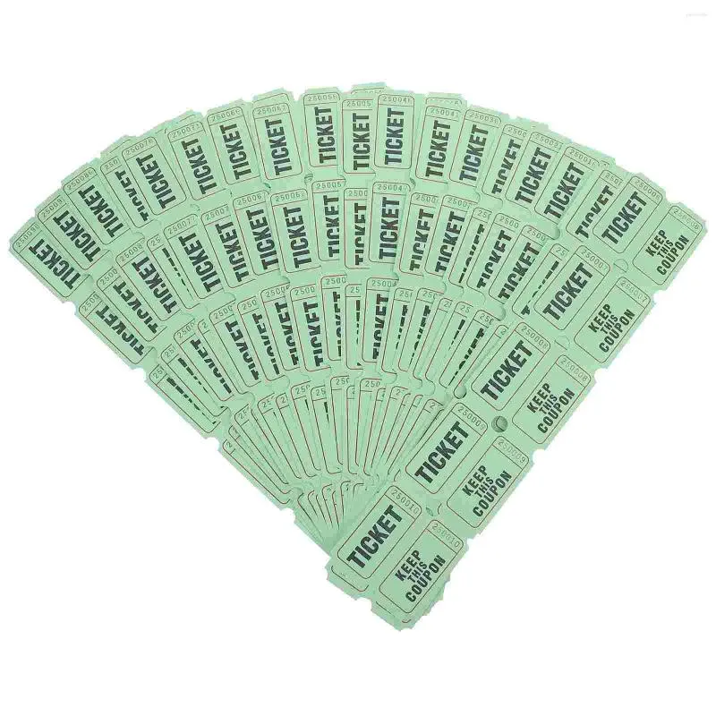Party Decoration 100pcs Paper Raffle Tickets Events Labels Universal For Festival Game
