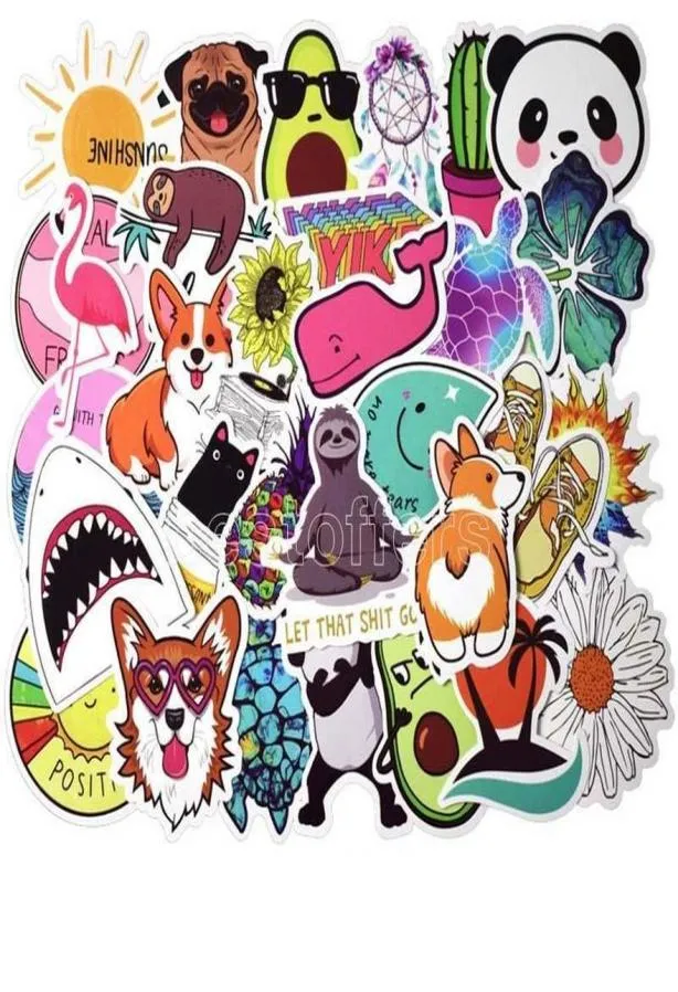 50pcs Puppy Kirky DIY Sticker Lot Cute Animal Posters Graffiti Skateboard Snowboard Laptop Luggage Motorcycle Home Decal Gifts for1293528