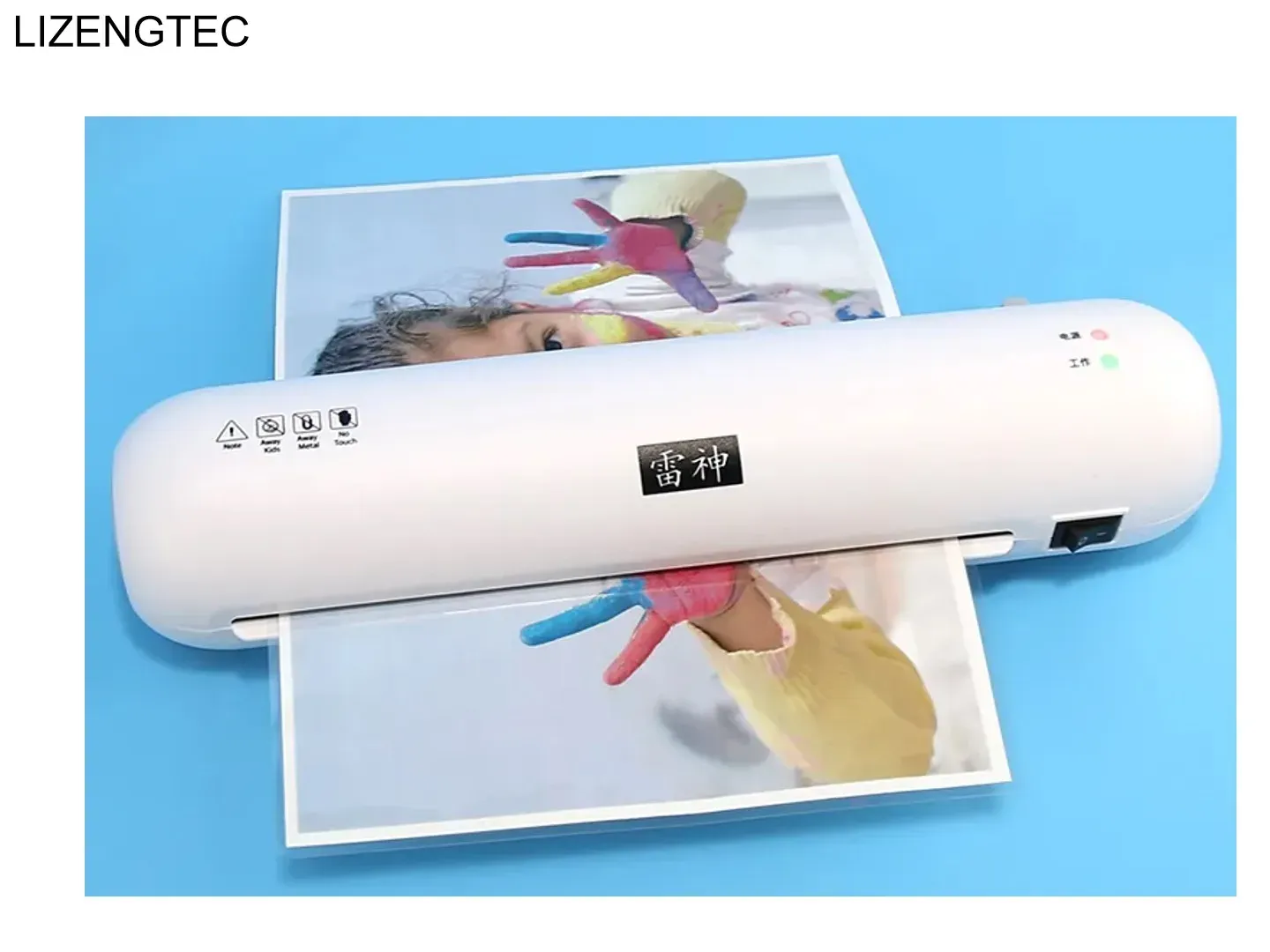 Laminator Lizengtec Roll A4 Paper Belge Fotoğraf Yeni Profesyonel Ofis Hızlı Isınma