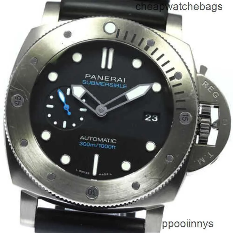 Montres de bracelet de luxe Paneraisiss Submersible Watchs Swiss Technology Submersible Watch 1950 Submersible 3 jours PAM01305 MOUVEMENT MESTES MOTIONS MÉCANIQUE AUTOMATIQUE