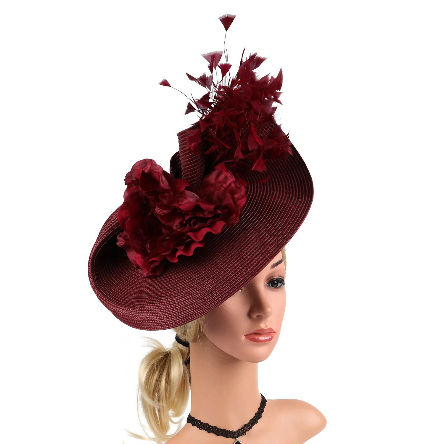 Tea Party Hat Kentucky Derby Pillbox Elegant Straw... From 