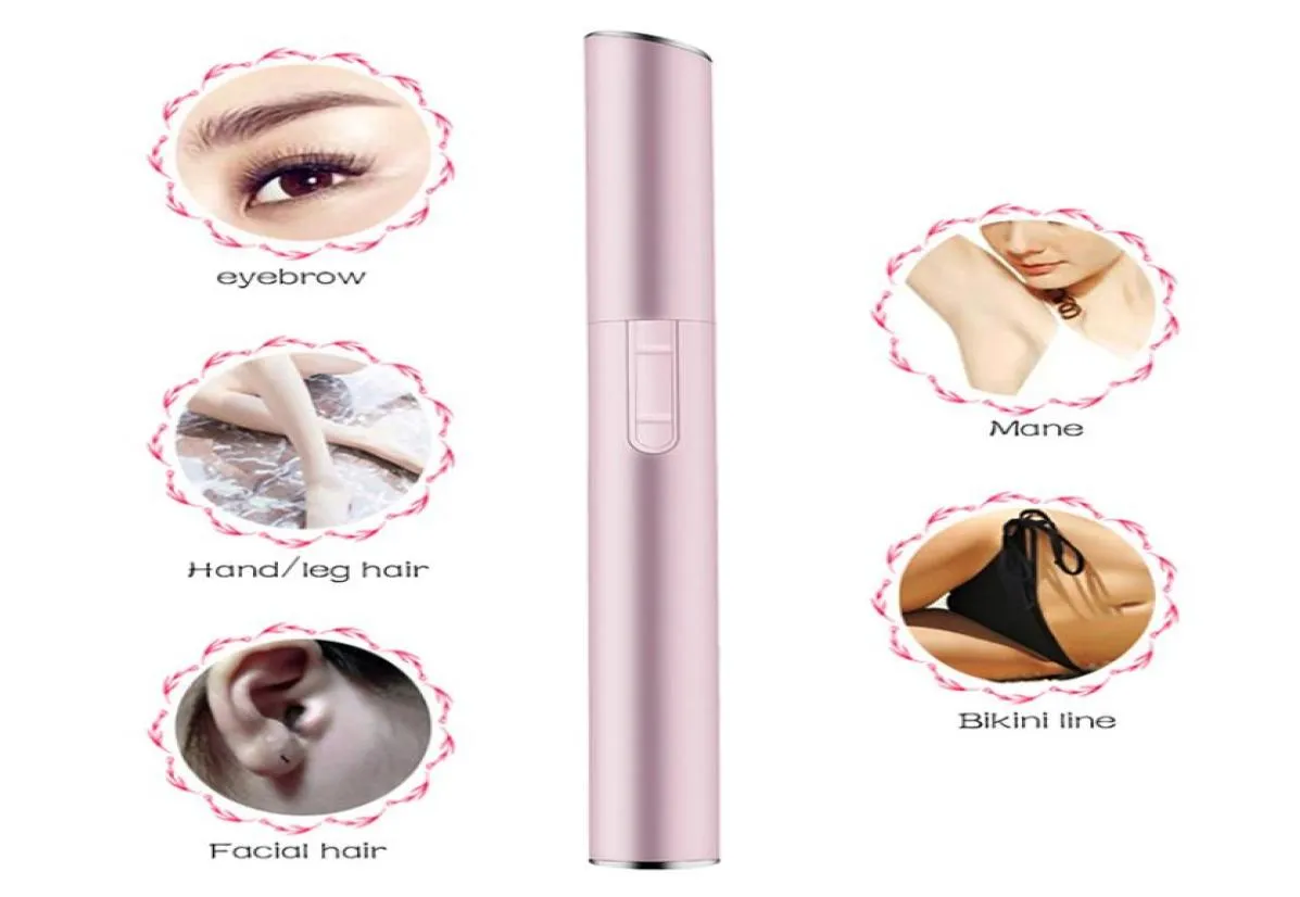 Ciseaux de sourcils électriques pratiques Mini Femmes portables Body Ryver Remover Blade Razor Epilator3446836