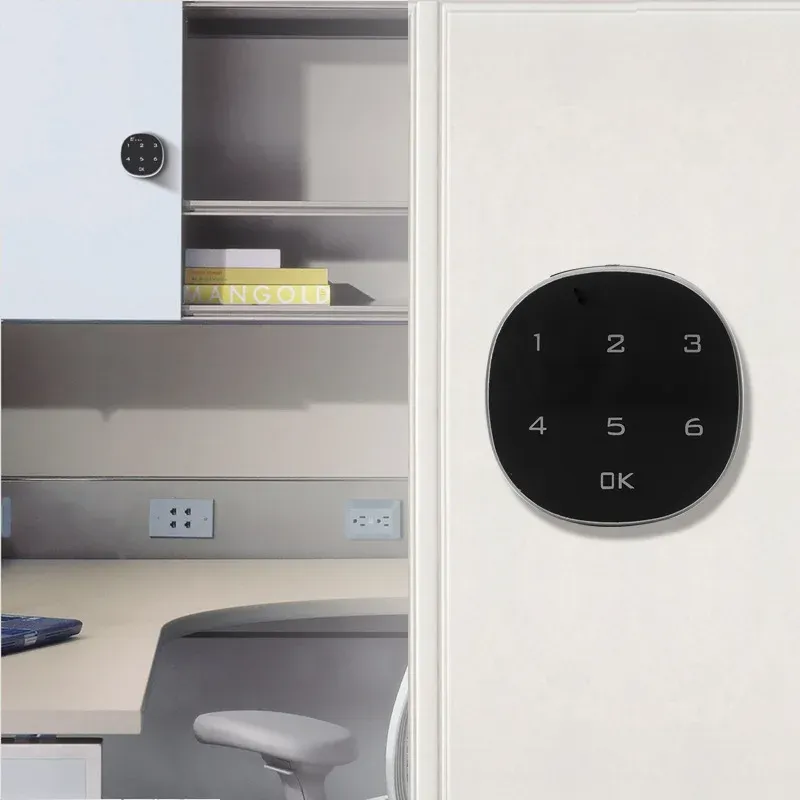 Lock Touch Key Password Cabinet Lock Home Office Furniture Desk Drawer Locker Combination Code Lock Smart Home Security Safe