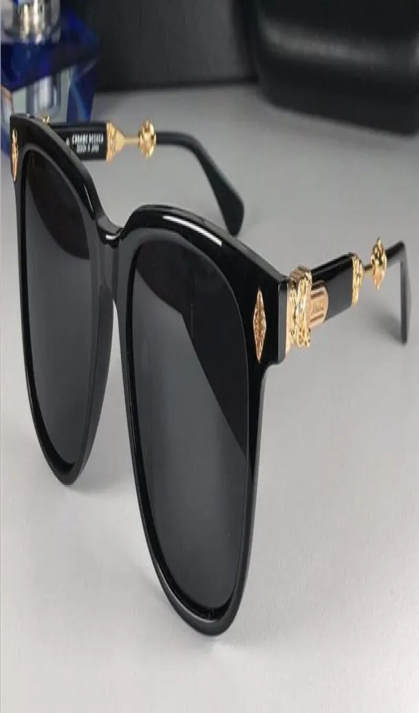 New popular retro men sunglasses MELICE punk style designer classic square frame with leather box coating reflective antiUV lens 2761324