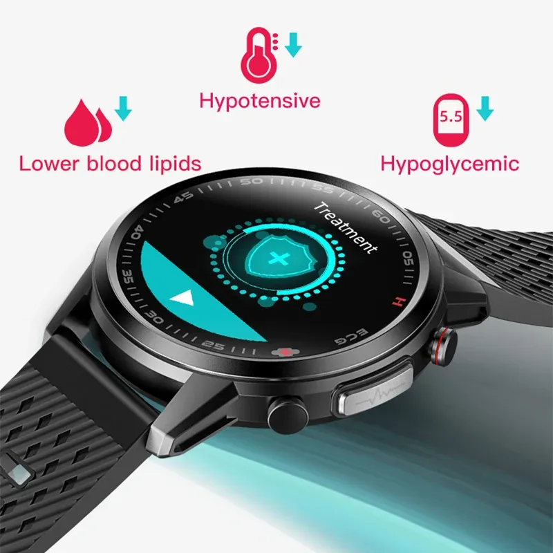 Wristbands F800 hypoglycemic threehigh laser health watch ECG blood pressure heart rate and body temperature intelligent bracelet sleep