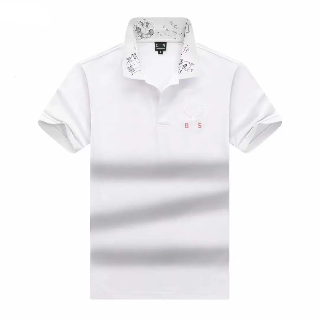 Designer Polo Shirt Mens Polos Tshirt Boss Fashion Brand Business Casual Business Golf T-Shirt Pure Cotone Frandibile Shorte Tanzelle