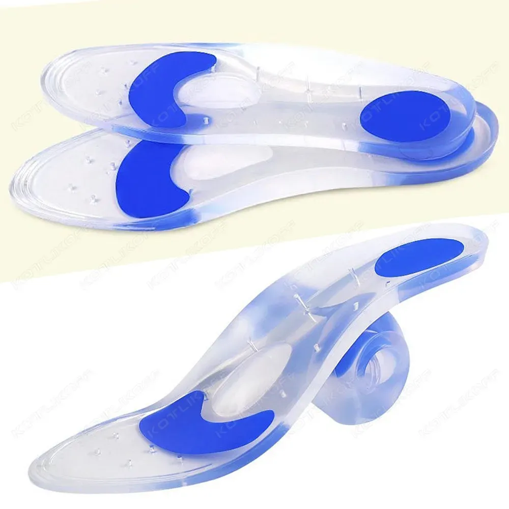 Pantoufles médicales en silicone orthopédique intérieure intérieure douce confortable arc complet arc support intime soulage les pieds douloureux pour les chaussures de marche quotidiennes