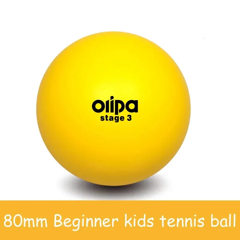 80 mm pour enfants débutants jeunes Sponge Soft Safety Safe Tennis Balls 240329