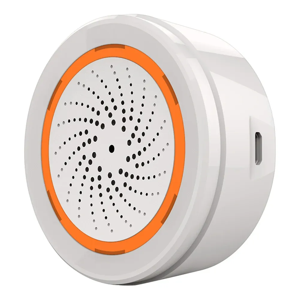 Kits Smart Siren Alarm Tuya Zigbee Sound Light Sensor Smart Alarm Siren App Remote Control Home Security Protection System