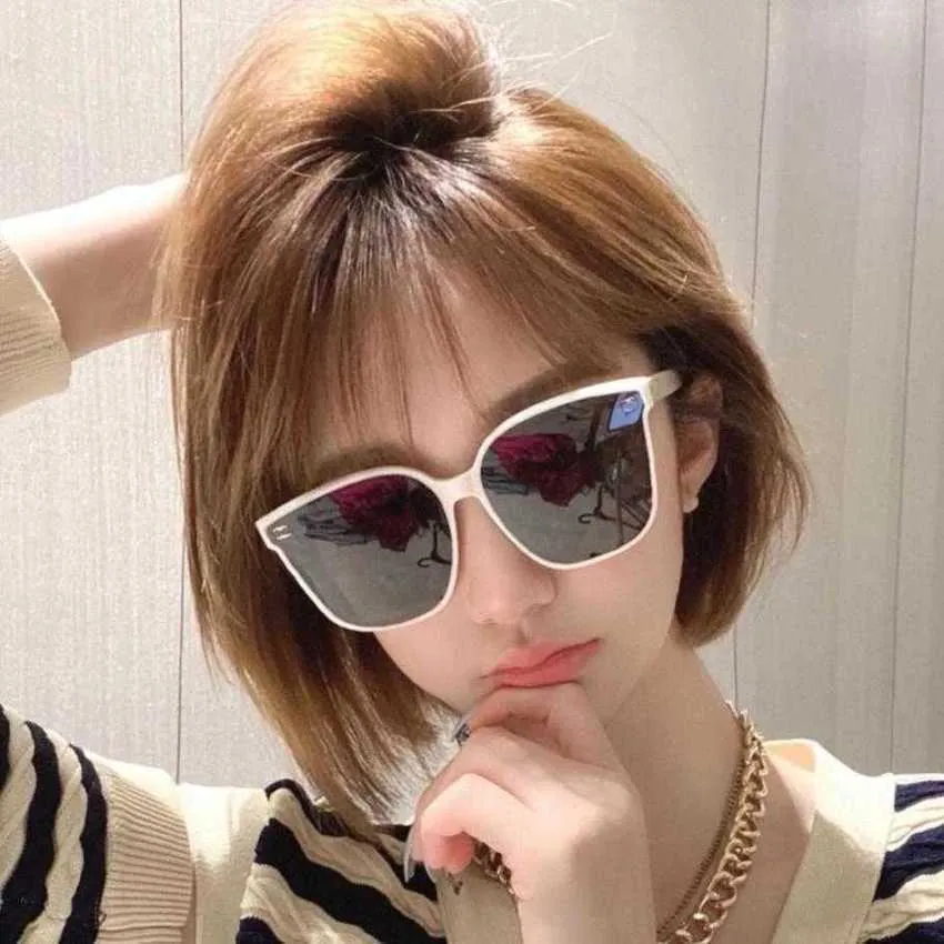 quality fashionable luxury designer sunglasses Fashion Women's New High Edition Large Frame Street Photo Ins Sunglasses