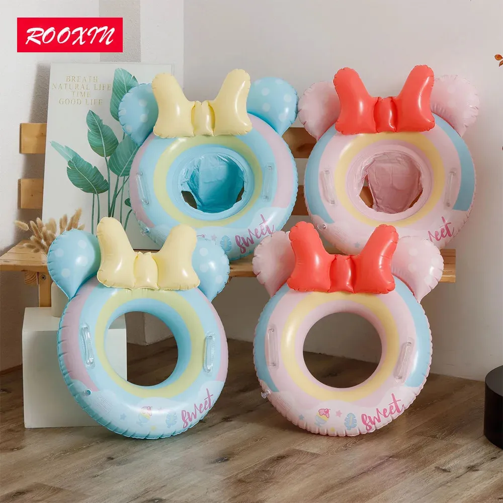 ROOXIN Baby Swim Ring Tube Inflatable Toy Swimming Seat For Children Swimming Circle Float Pool Beach Water Play Equipment Toys 240403