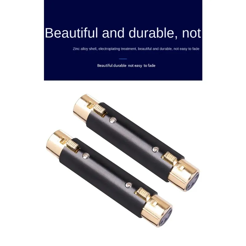 New XLR Female To Female, XLR Female To 3 Pin Female Adapter Changer Connector,for Stereo Microphone Cable