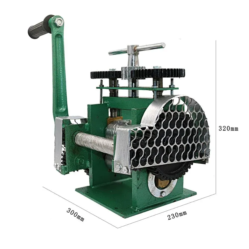 Verktyg Rolling Mill Machine Monterad smycken Metalltråd Reducerande tjocklek Press Tablett smycken Diy Tool Rostfri Alloy Manual L