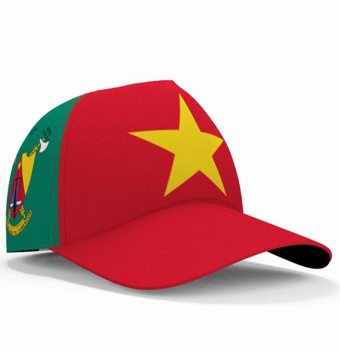 Cameroun Baseball Caps 3D Nom personnalisé numéro d'équipe Logo CM Chapeaux CMR Country French Cameroun Nation Camerounian Flag Headgear5742986