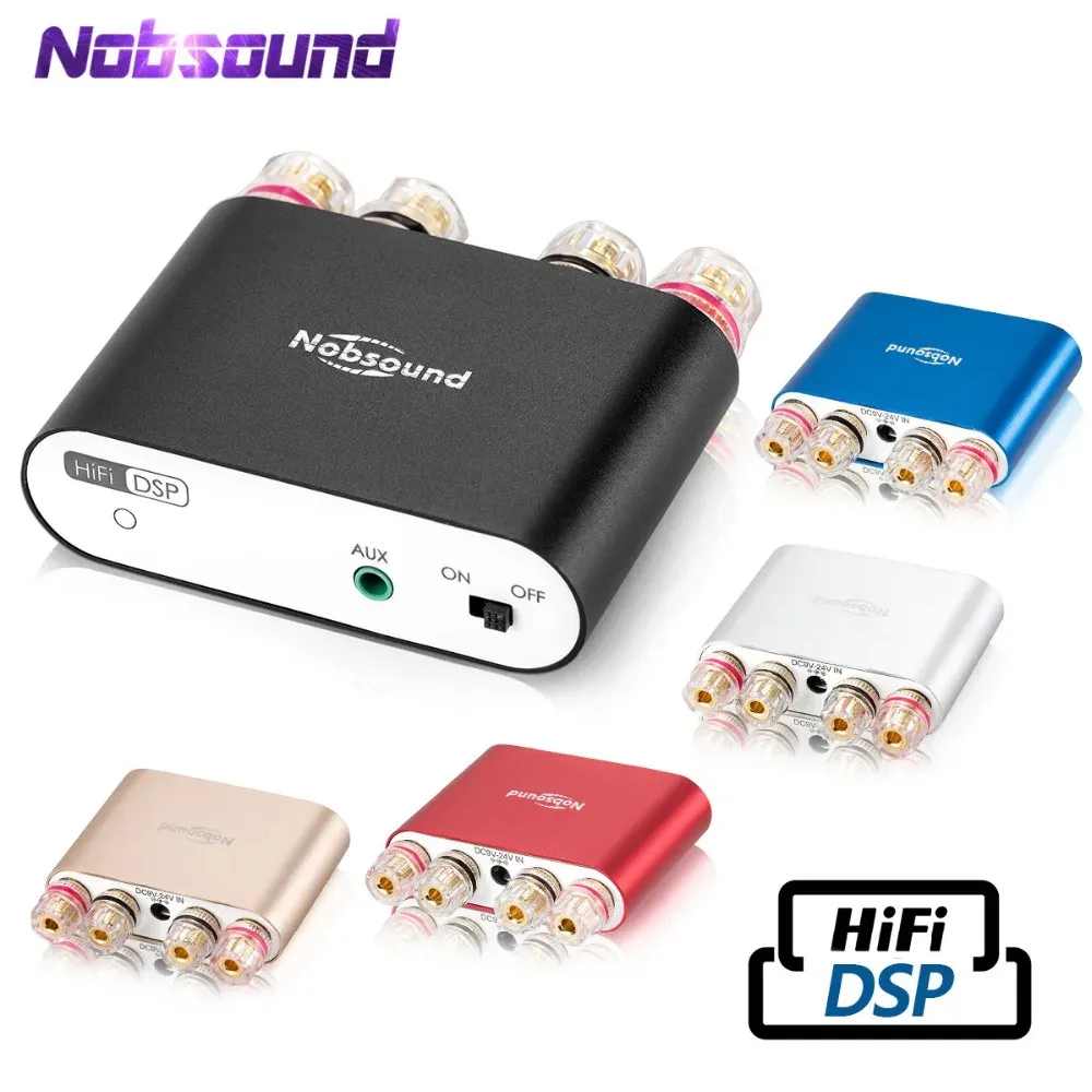 Wzmacniacz 2021 Najnowsze NOBSOUND NS10G Pro Mini Bluetooth 5.0 DSP Cyfrowy wzmacniacz energii stereo Audio Audio Audio Audio 50W+50w