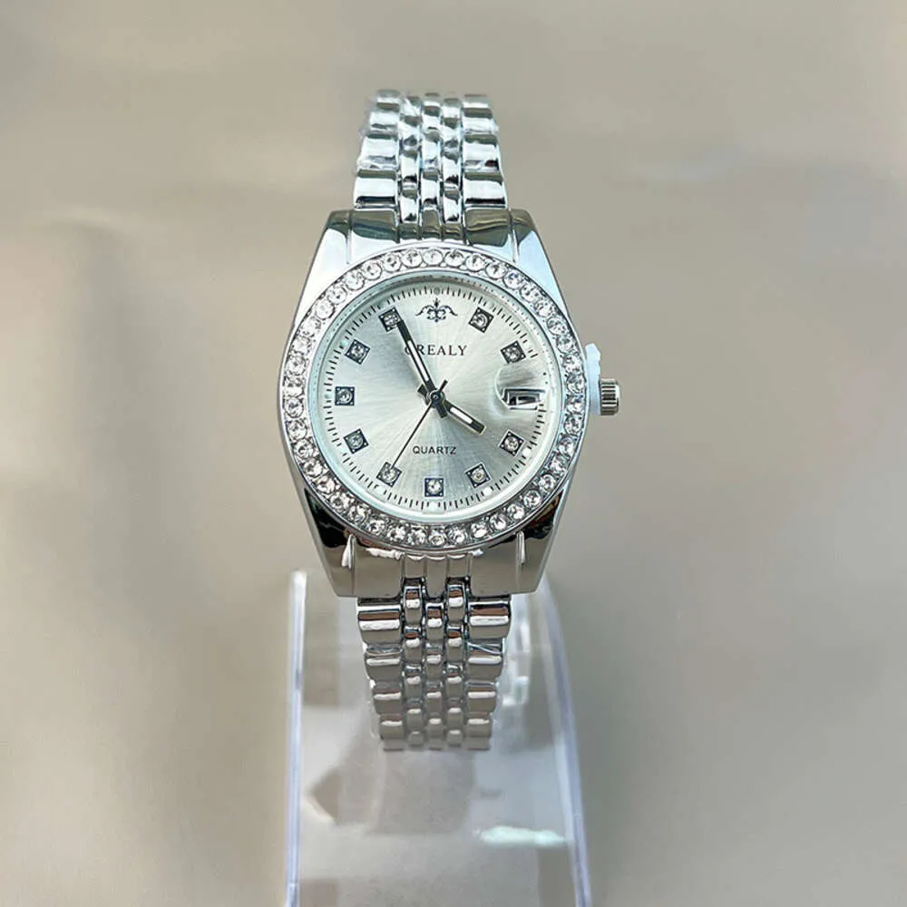 48 Diamond Studded Steel Band Women's Lao Jia Series Watch, Nieuwe waterdichte kalender, casual multifunctioneel horloge 14