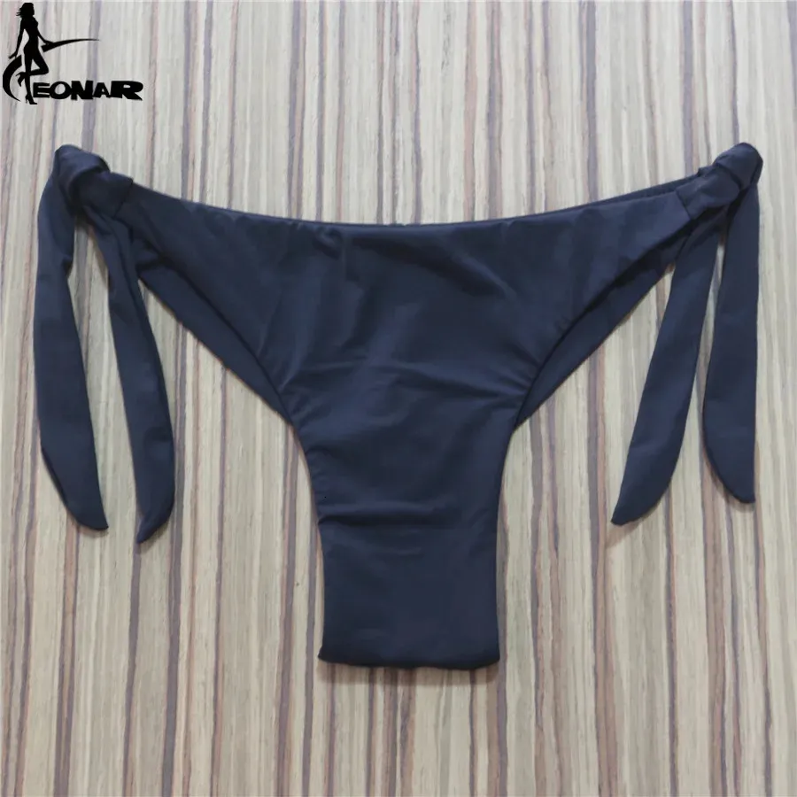 Seksi katı tanga bikini brezilyalı mayo kadınları alt ayarlanabilir brifes panties iç çamaşırı banyo takım elbise 240321
