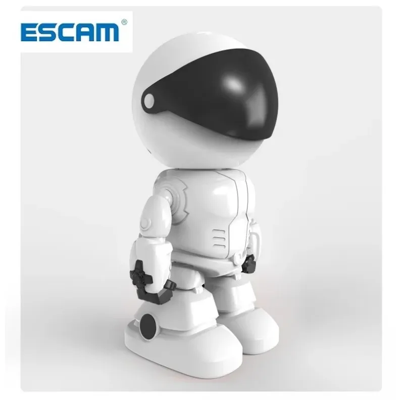 Escam 1080p روبوت IP كاميرا منزلية الأمان wifi الكاميرا الليلية رؤية الطفل مراقبة CCTV كاميرا روبوت تتبع ذكي ycc365app- للمنزل كاميرا WiFi