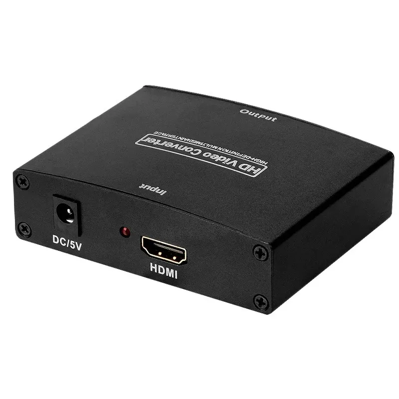 1080p Kompatybilny z komponentem RGB 5 RCA YPBPR wideo + R/L Audio Converter Adapter TV PC