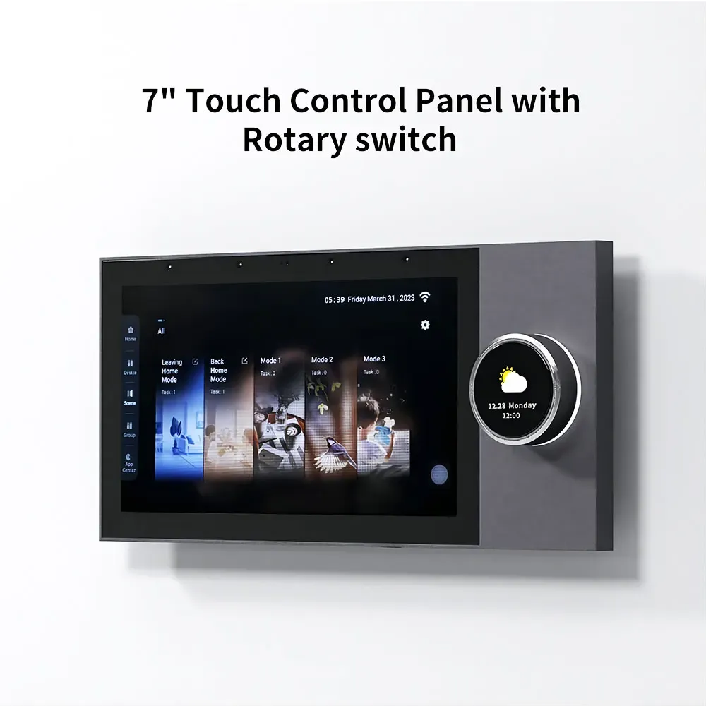 Türklingel Anjielosmart WiFi Smart Home Control Panel integrierte Tuya Zigbee Bluetooth Gateway Smart Switch Electronic Lock HD LCD -Panel