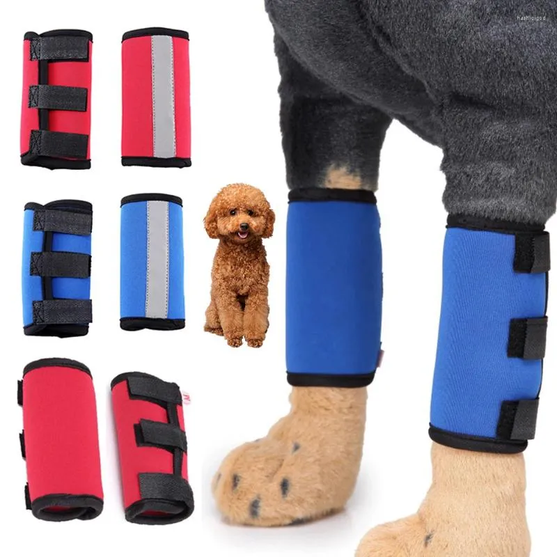 Hundkläder husdjursprodukter knäskydd ben hock ärm armbåge pad wrap skada skydd täckning läker leverans