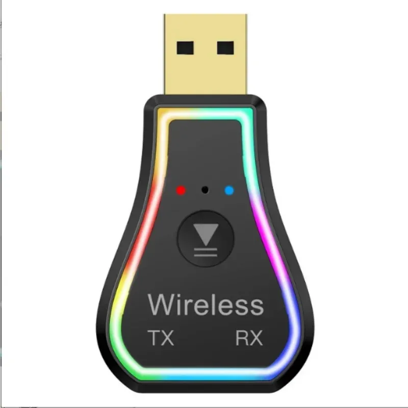 2024 3 in 1 수신기 송신기 Bluetooth 5.0 스테레오 오디오 어댑터 3.5 mm 보조 RCA USB 잭 무선 어댑터 Bluetooth 용 TV PC 자동차 키트