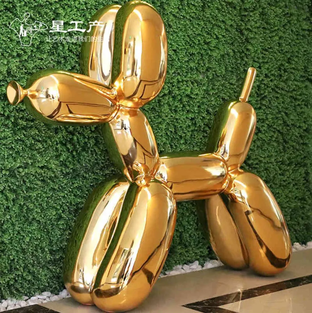 Balloon Dog Tide Cartoon Sculpture El Lobby Decoration Soft Decoration Art Beautiful Chen Shopping Ornaments Landscape Glass Fibre Re7455559