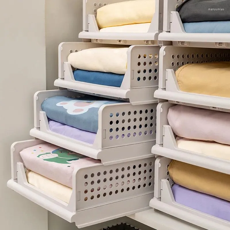 Sacos de armazenamento guarda -roupa de cesta em camada camada de colheita de colcha gaveta de classificação caixa dividida puxar roupas dobráveis