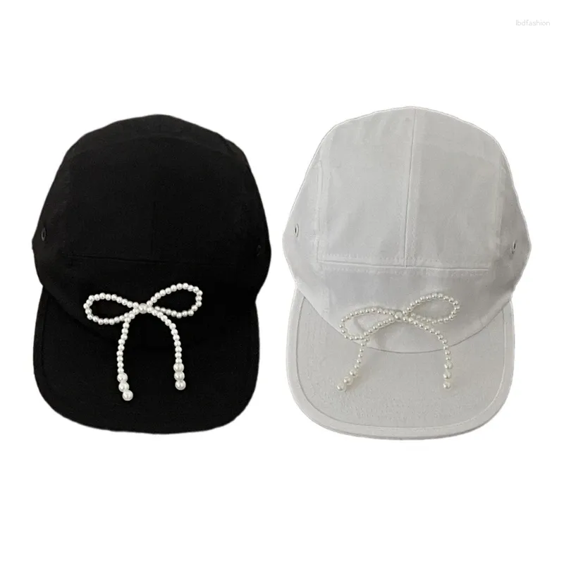 VISURI KPOP Cappello da baseball per ragazza Artificiale Bowknot Sunesor Summer Spring Sun Camping all'aperto