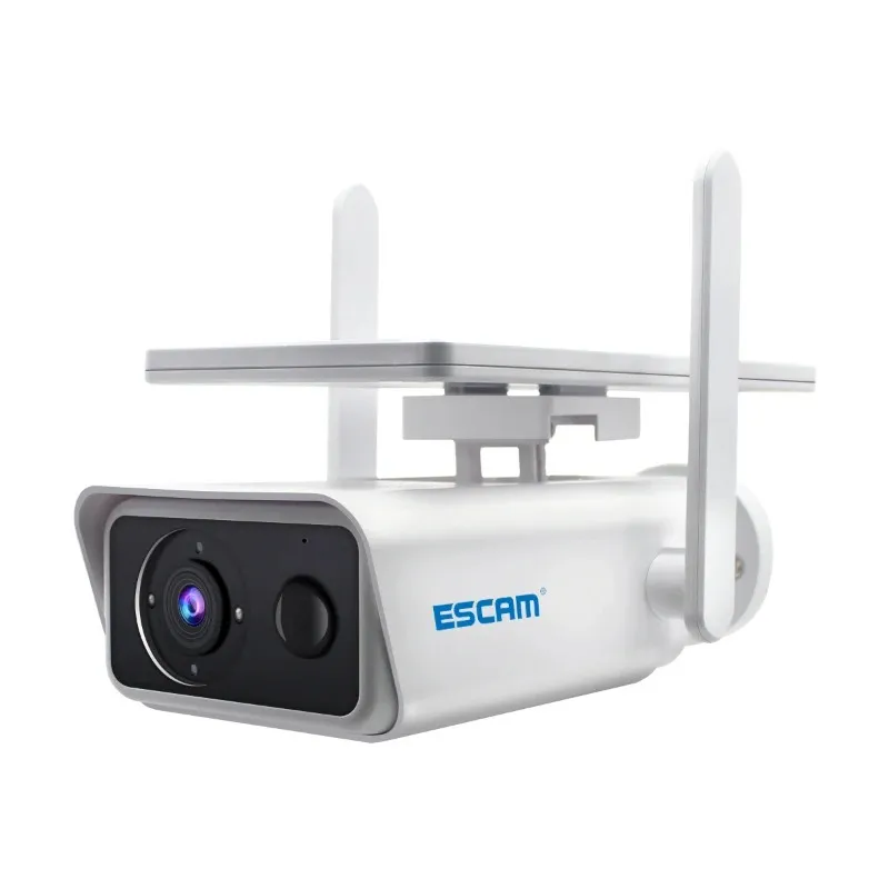 ESCAM QF180 H.265 3MP Wireless PIR Motion Motion Detection الإصدار Night Version Cloud Storage Twoway Audio 128G Solar Battery Camera IP66