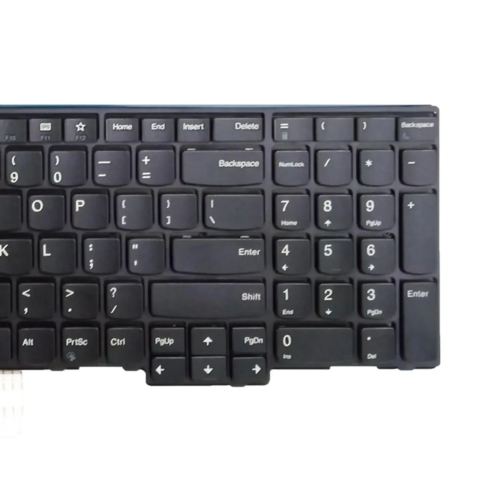 Couvre le clavier de l'ordinateur portable Disposition des États-Unis avec le pointeur mat de pointeur durable pour L570 15.6 pouces 01ax610 01ax651 Black Remplace Pièce