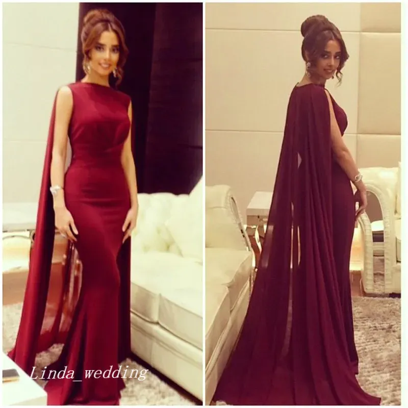 Платья 2019 Мусульманские арабские бордовые вино красное вечернее платье New Long Women Wear Party Dress Formal Plus Plus Size