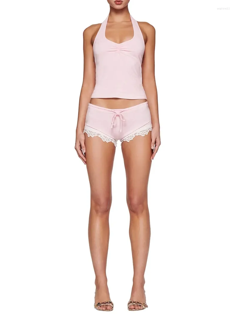 Heimkleidung Frauen Sommershorts Outfit