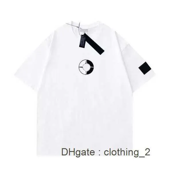 T-shirts pour hommes en pierre Nouvelle design Island Wholesale Fashion Men Heavy Cotton Soild Mens Clothing Short Manches 0O7C