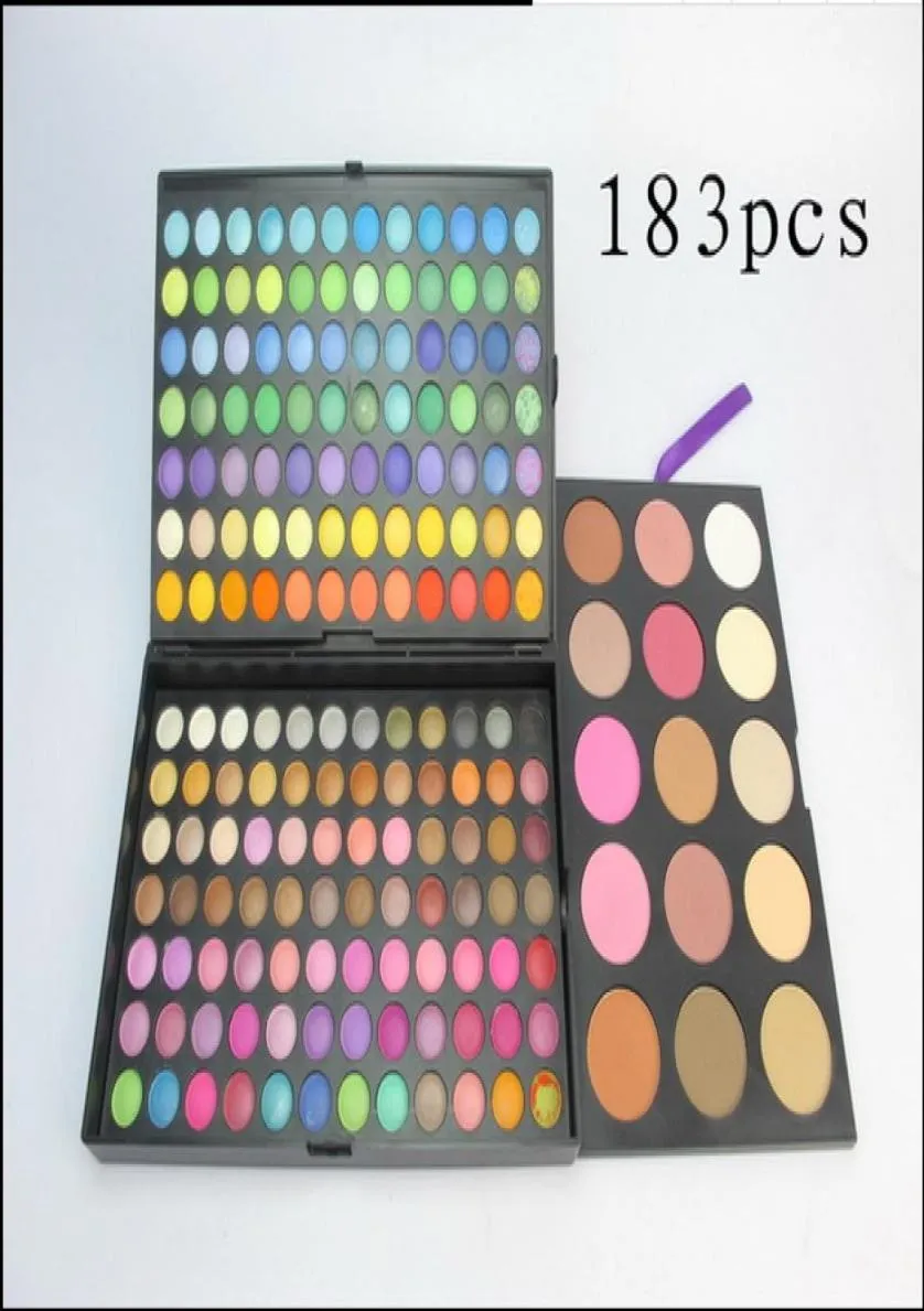 183 kleurmake -upsets 168 Matte oogschaduw 9 blos 6 bronzers poeder markeerstift coloris cosmetische sets9144334