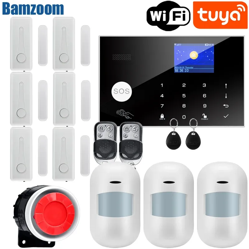 Kits TUYA WiFi GSM Alarm System 433MHz ALARME DE SÉCURITÉ DE CALLAGE INRRAPEMENT