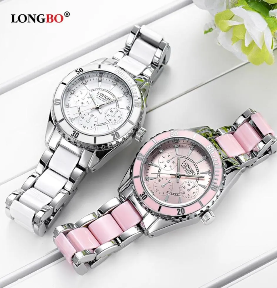 Longbo Najnowszy modny damski pasek Pasek Watch Dzikie dama kreatywna moda prezent zegarek dla kobiet zegarki srebrne kobiety 5039606