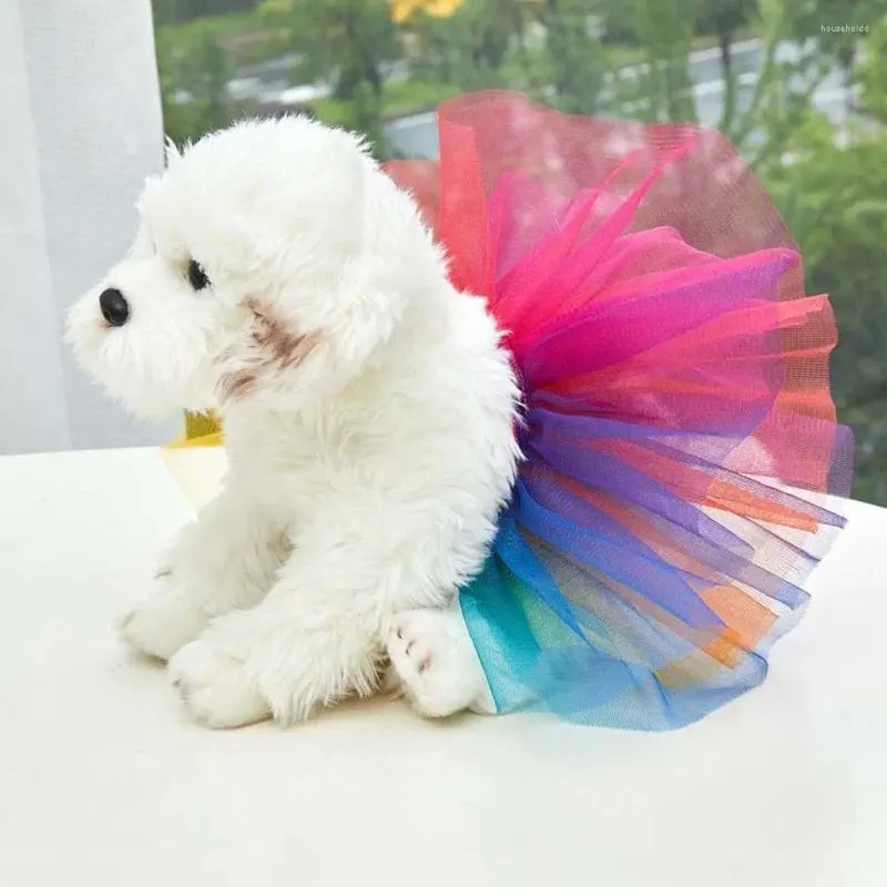 Hundkläder Princess Dress Summer Pet Costume Valp för små medelkjolar Kläderförsörjning